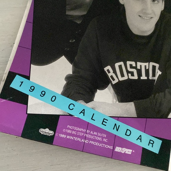 1990 New Kids on the Block Wall Calendar Collectible - Picture 2 of 11